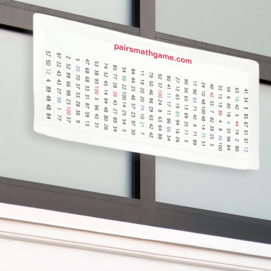 Nummernbanner 1 Mini Banner (Äußeres Gebäude)