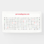 Nummernbanner 1 Mini Banner (Horizontal)