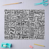 Nummerngewebe oder Entpackpapier Seidenpapier (Basteln)