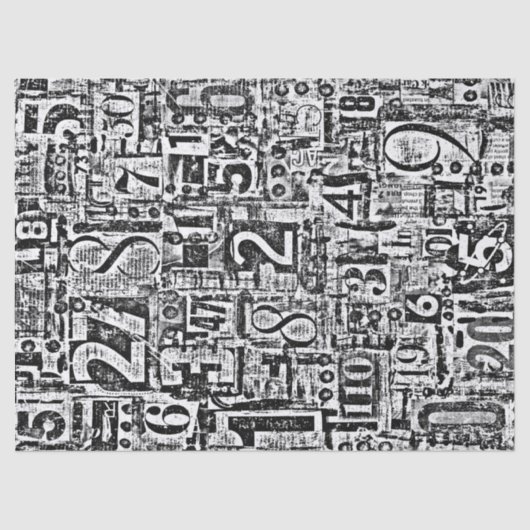 Nummerngewebe oder Entpackpapier Seidenpapier (Vorderseite)