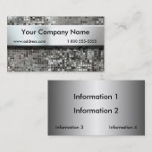 Nummernschild auf Paillette-Visitenkarten Visitenkarte (Vorne/Hinten)