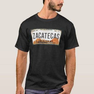 Nummernschild des Bundesstaates Zacatecas, Mexiko T-Shirt