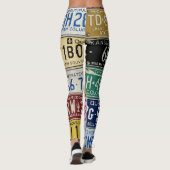 Nummernschild-Leggings Leggings (Rückseite)