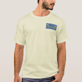 Nummernschild - Männerarbeit - Fleece T-Shirt (Vorderseite)