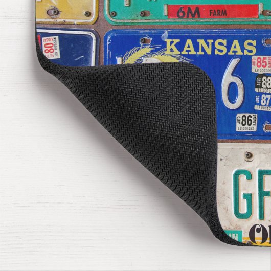 Nummernschild Mousepad (Ecke)