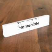 Nummernschild Namensplakette (Seite)