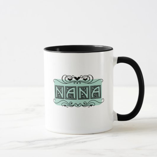 Nummernschild-Nana-T - Shirts und -geschenke Tasse (Rechts)