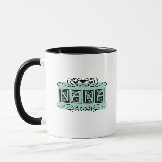 Nummernschild-Nana-T - Shirts und -geschenke Tasse (Links)