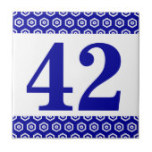 Nummernschild. Sechseckband Fliese (Vorderseite)