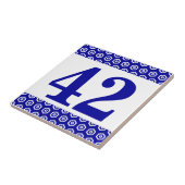 Nummernschild. Sechseckband Fliese (Seite)