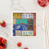 Nummernschild Serviette (Beispiel)