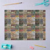 Nummernschild Tissue oder Decoupage Papier (Basteln)