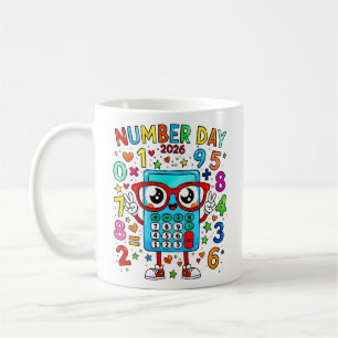 Nummerntag 2026 Süße Mathe-Rechner-Tasse Kaffeetasse