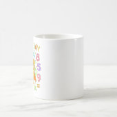 Nummerntag-Eulen-Mathe-Rechner-Design für Kinder Kaffeetasse (Mittel)