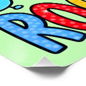 Nummerntag-Matheposter für Kinder | UK-Schule 2026 Poster (Ecke)