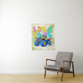 Nummerntag-Monstertruck-Mathesign-Design Wandteppich (Beispiel)