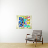 Nummerntag-Monstertruck-Mathesign-Design Wandteppich (Beispiel (Horizontal))