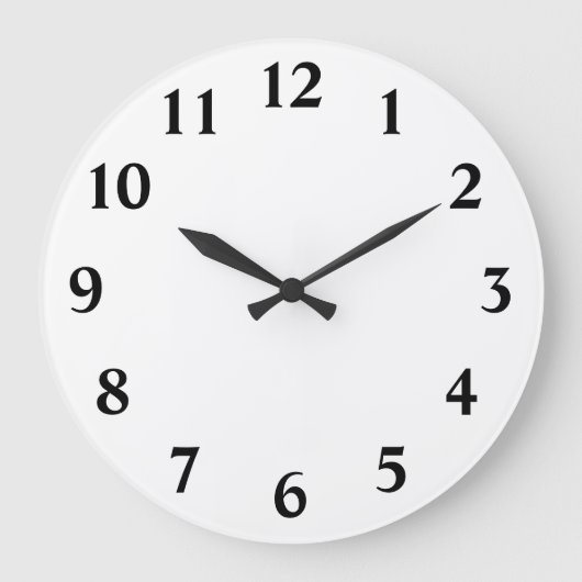 Nummernvorlage Große Wanduhr (Vorderseite)