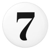 Nummernzieher Keramikknauf (Vorderseite)