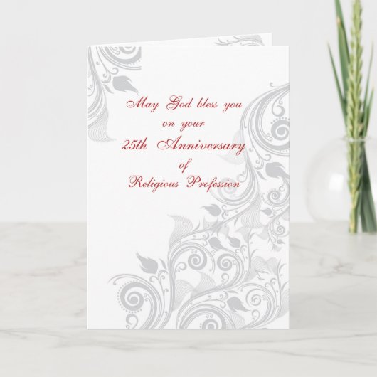 Nun, 25. Jubiläum Religious Profession, Life Karte (Vorderseite)