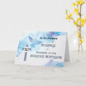 Nun 50 Jahre des religiösen Berufs Karte (Gelbe Blume)