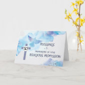 Nun 50 Jahre des religiösen Berufs Karte (Gelbe Blume)