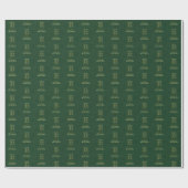 Nun, 50. Jahrestag der religiösen Beruf Green Geschenkpapier (Flach)