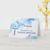 Nun, 60. Jahrestag der religiösen Tätigkeit Karte (Gelbe Blume)