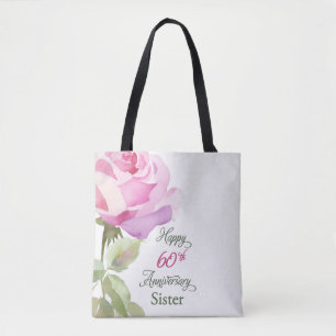 Nun 60. katholisches Jubiläums-Jahrestag Rosa Rose Tasche