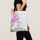 Nun 65th Anniversary Custom Name Pink Rose Tasche (Von Nahem)