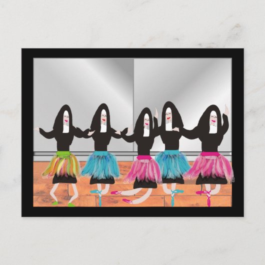 Nun Ballerina Gifts Postkarte (Vorderseite)