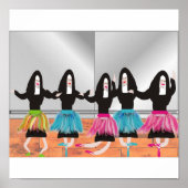 Nun Ballerinas Art Poster (Vorne)