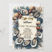 Nun, Beach Seafood Perlauster Braten 30. Geburtsta Einladung (Vorderseite)