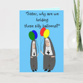 Nun Birthday Geschenke Karte (Vorderseite)