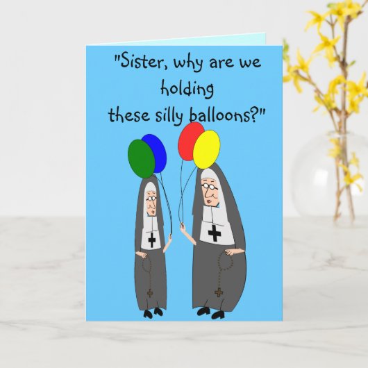 Nun Birthday Geschenke Karte (Gelbe Blume)