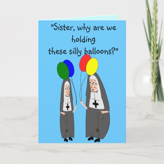 Nun Birthday Geschenke Karte (Vorderseite)