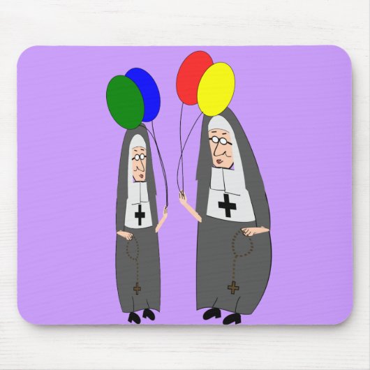 Nun Birthday Geschenke Mousepad (Vorne)