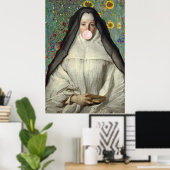 Nun blasen Sie ein rosa Gummiballenposter Poster (Heimbüro)