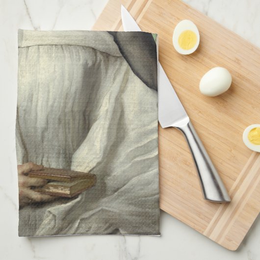 Nun blasen Sie ein rosa Kaugummi Geschirrtuch (Viertel Falte)