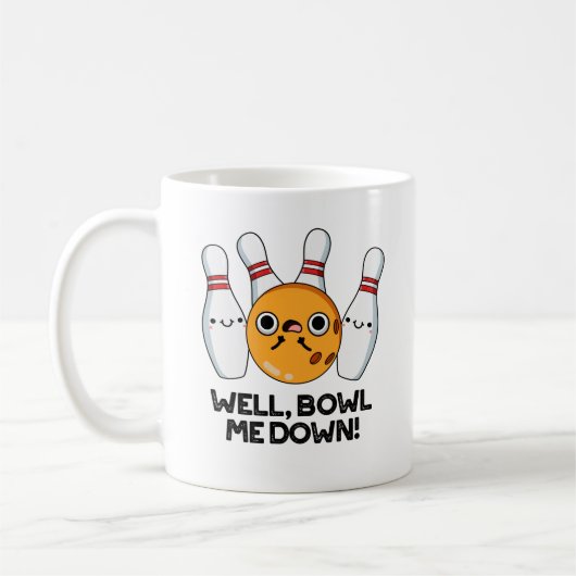 Nun, Bowl Me Down Funny Bowling Puff Kaffeetasse (Links)