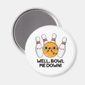 Nun, Bowl Me Down Funny Bowling Puff Magnet (Vorderseite/Rückseite)