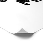 Nun, Bowl Me Down Funny Bowling Puff Poster (Ecke)