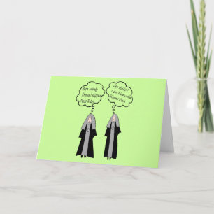 Nun Cards "Things Nuns Think About" lustig Karte