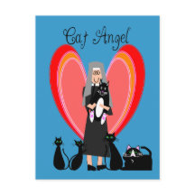 Nun Cat Angel Art Geschenke