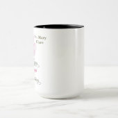 Nun Custom Name 70th Anniversary Jubilee Rose Tasse (Zentrum)