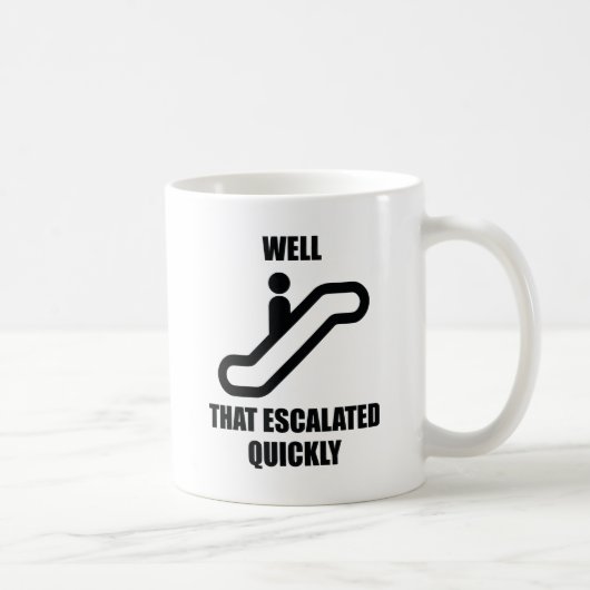 Nun, das eskalierte schnell kaffeetasse (Rechts)