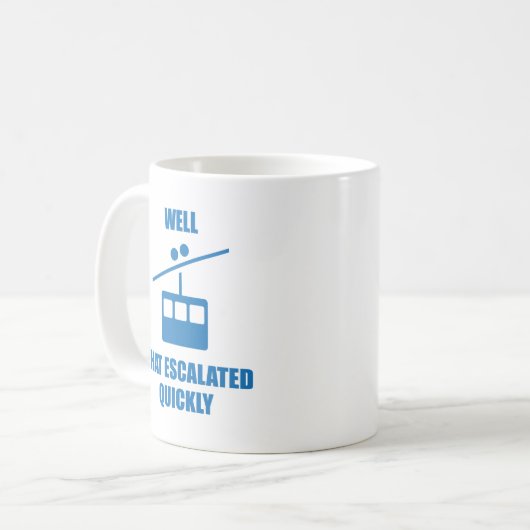 Nun, das eskalierte schnell kaffeetasse (Vorderseite Links)