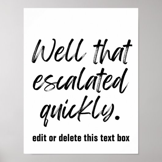 Nun, das ist schnell skaliert - benutzerdefinierte poster (Vorne)