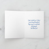 Nun denken Sie floral Karte (Innenseite)