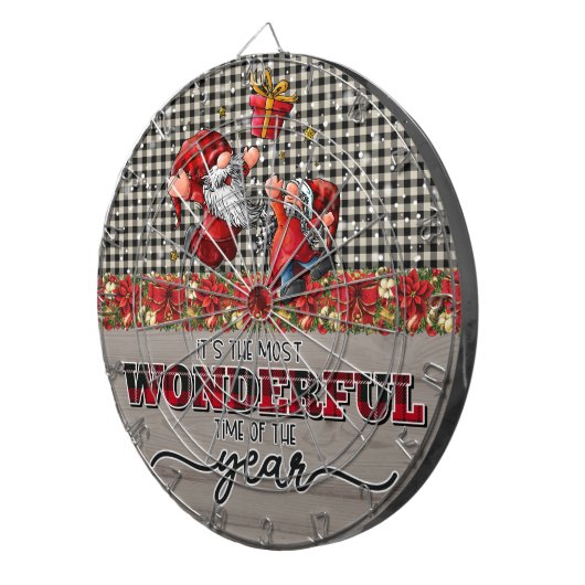 Nun, es ist die wunderbarste Zeit des Jahres Dartscheibe (Vorderseite rechts)